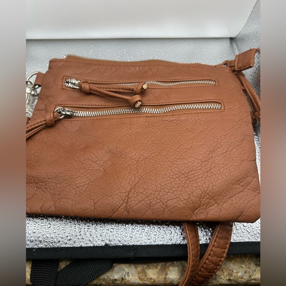 NWT Brown Leather Purse Bag - Picture 1 of 6